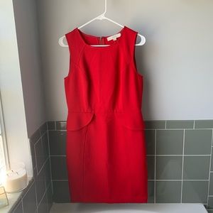 Red Loft Peplum Dress